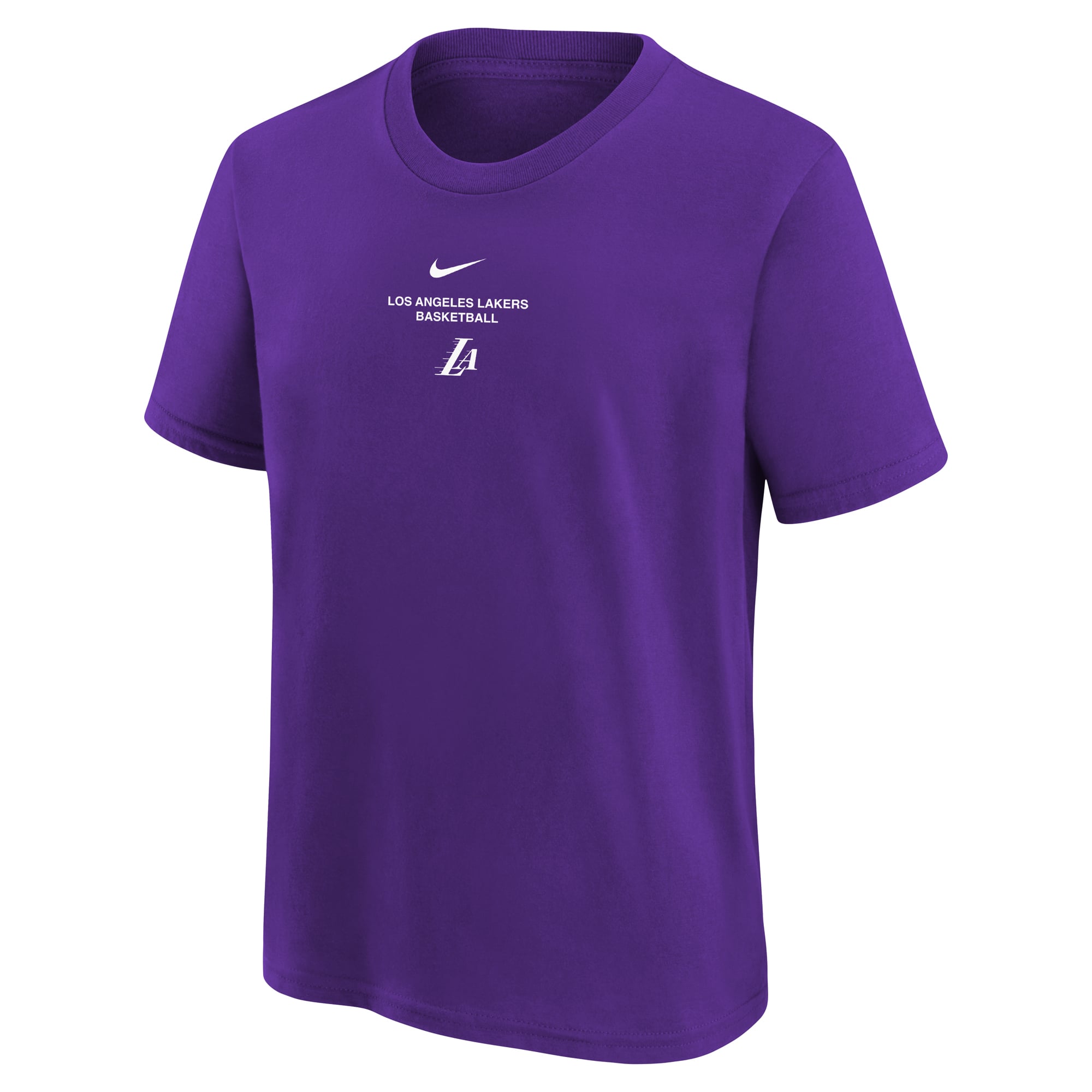 T-shirt d'entraînement Nike violet pour jeunes, Los Angeles Lakers, édition standard 2026