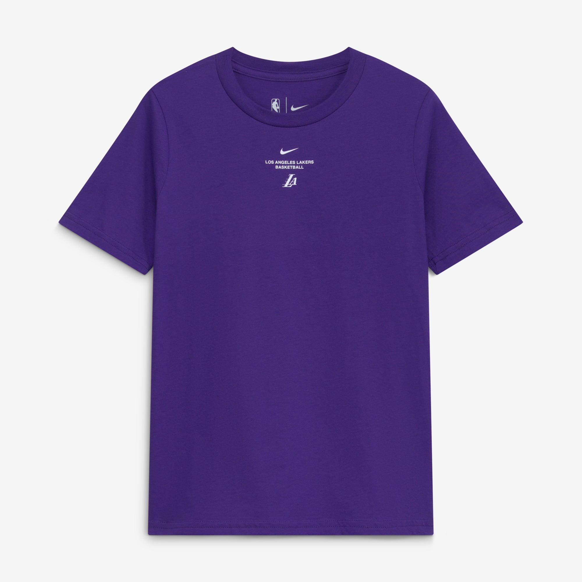 T-shirt d'entraînement Nike violet pour jeunes, Los Angeles Lakers, édition standard 2026