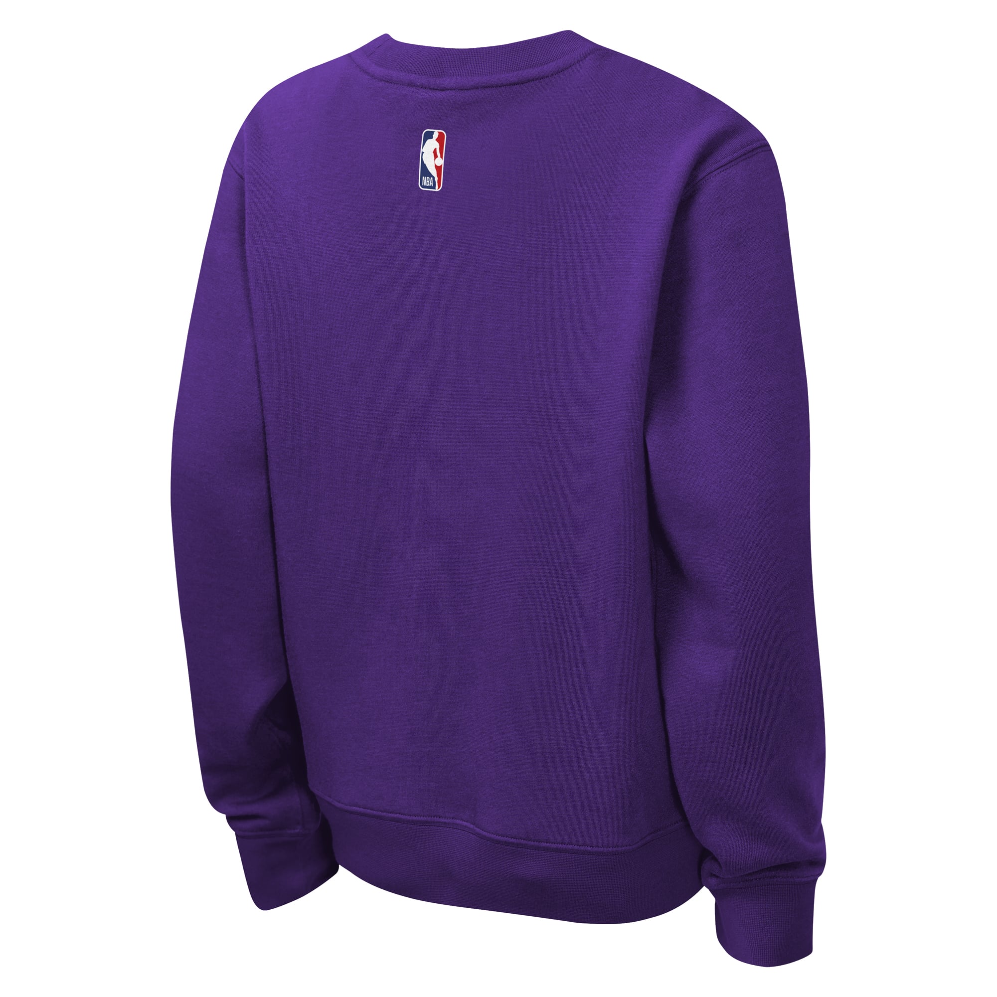 Sweat-shirt Nike Essential Club Wordmark violet pour enfant, Los Angeles Lakers