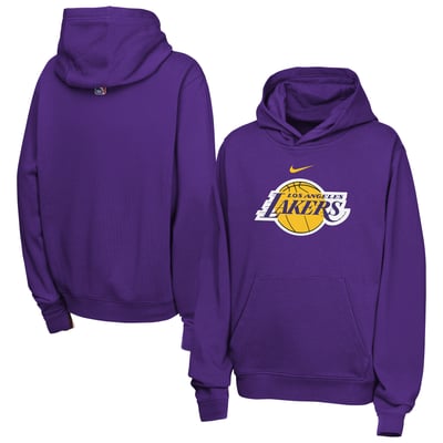 Los Angeles Lakers Nike Youth Essential Logo Club Hoodie - Purple