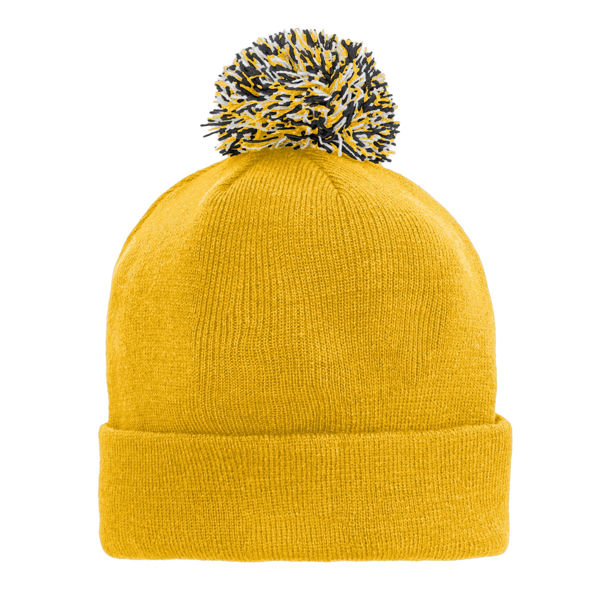 Bonnet à revers doré Los Angeles Lakers pour enfant Outerstuff avec pompon