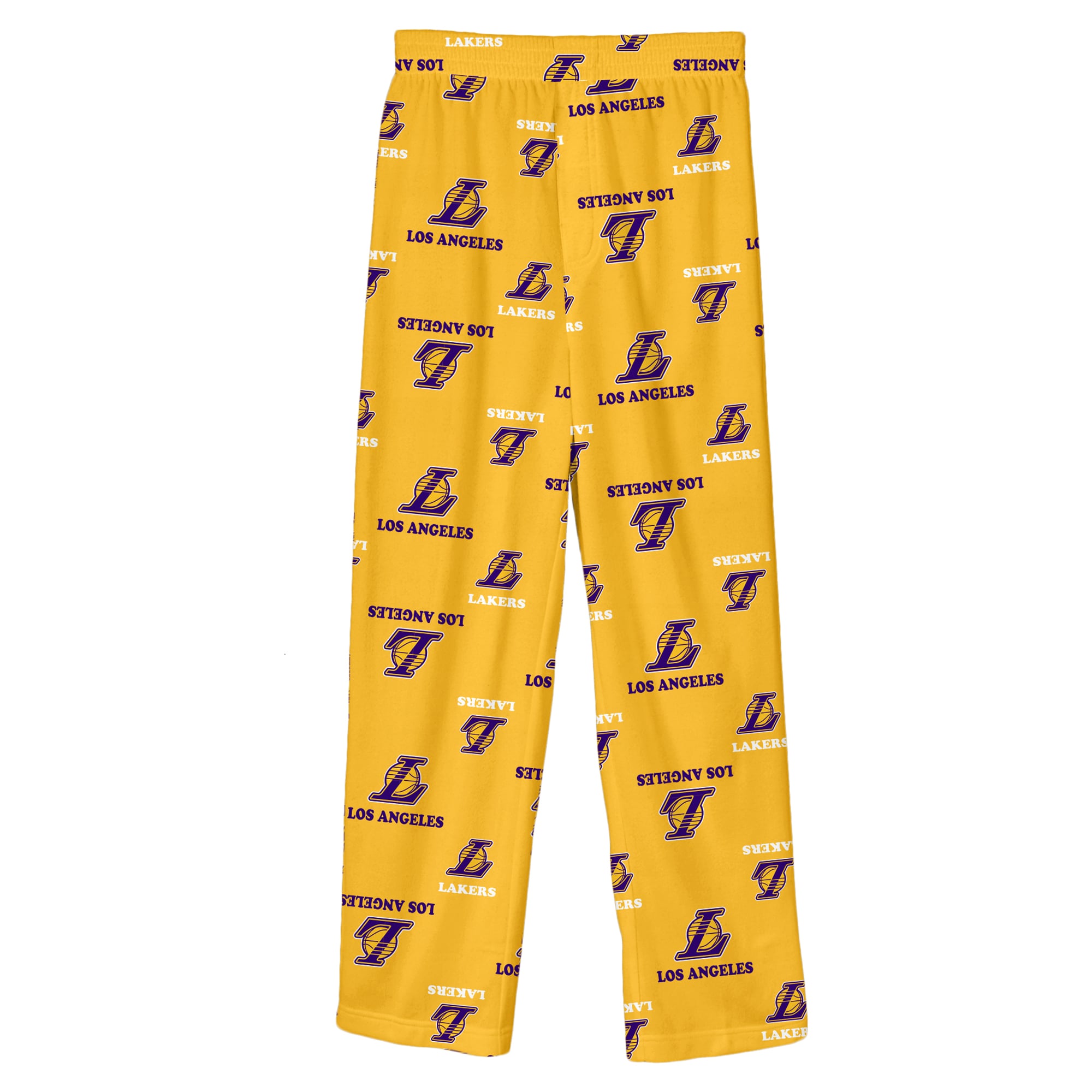 Pantalon de pyjama imprimé Los Angeles Lakers doré pour jeunes la marque Outerstuff