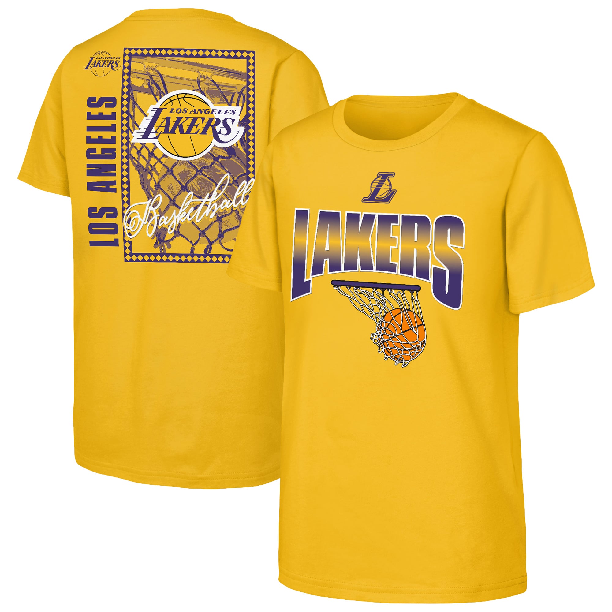 T-shirt The Replay des Lakers de Los Angeles, collection Outerstuff Gold, pour jeunes