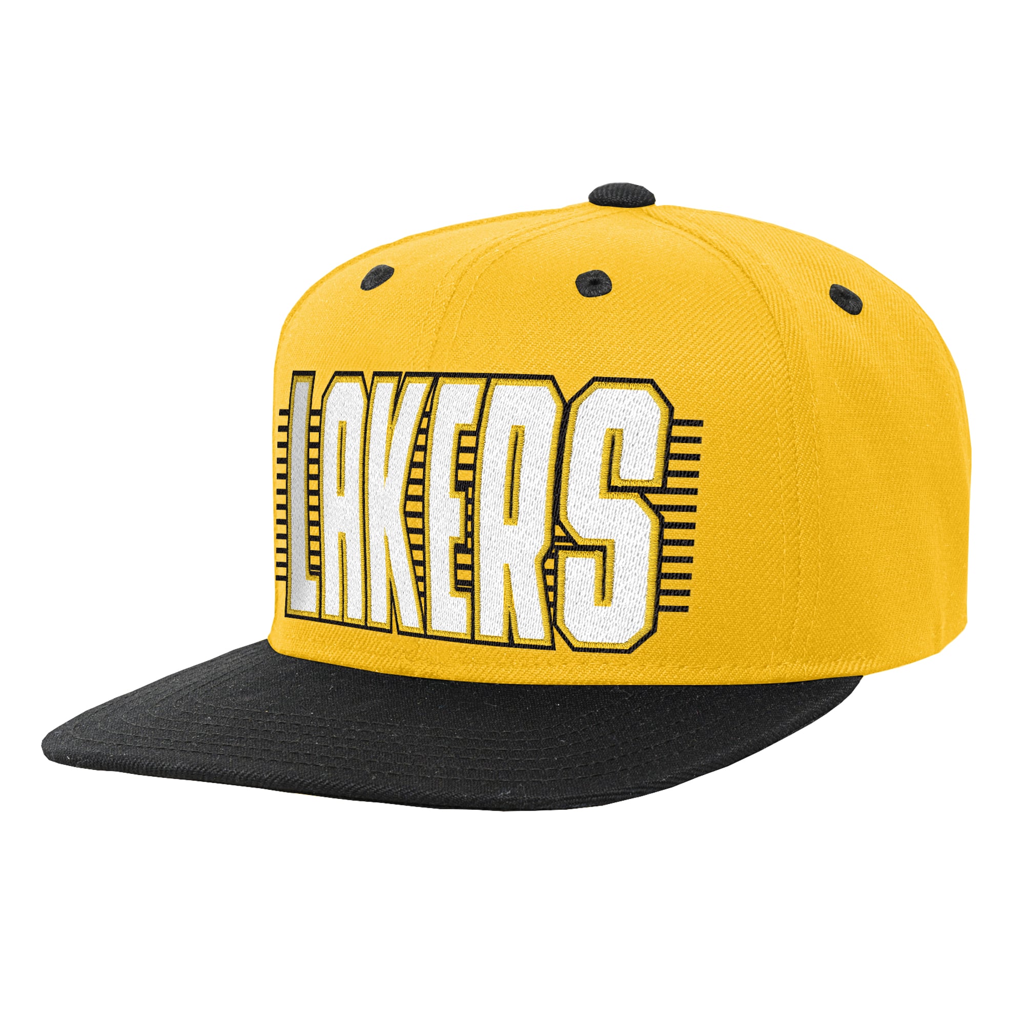 Casquette snapback Outerstuff or/noire pour jeunes des Los Angeles Lakers