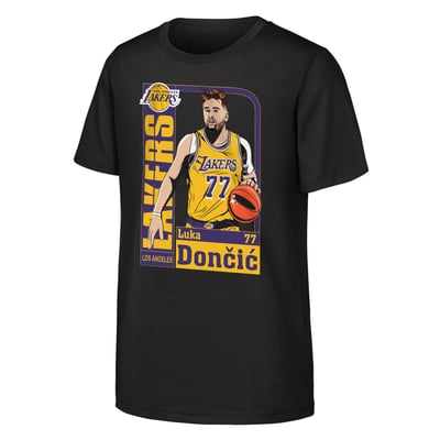 Luka Dončić Los Angeles Lakers Outerstuff Youth Calling Card T-Shirt - Black