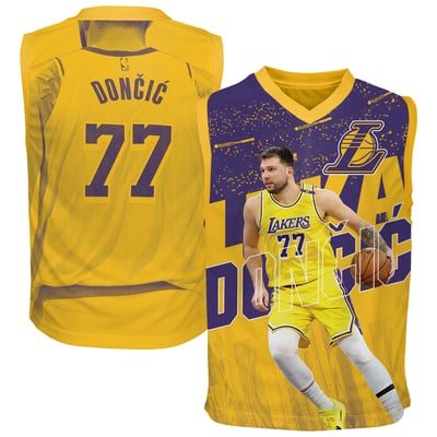 Luka Dončić Los Angeles Lakers Outerstuff Youth Icon Play Jersey - Gold