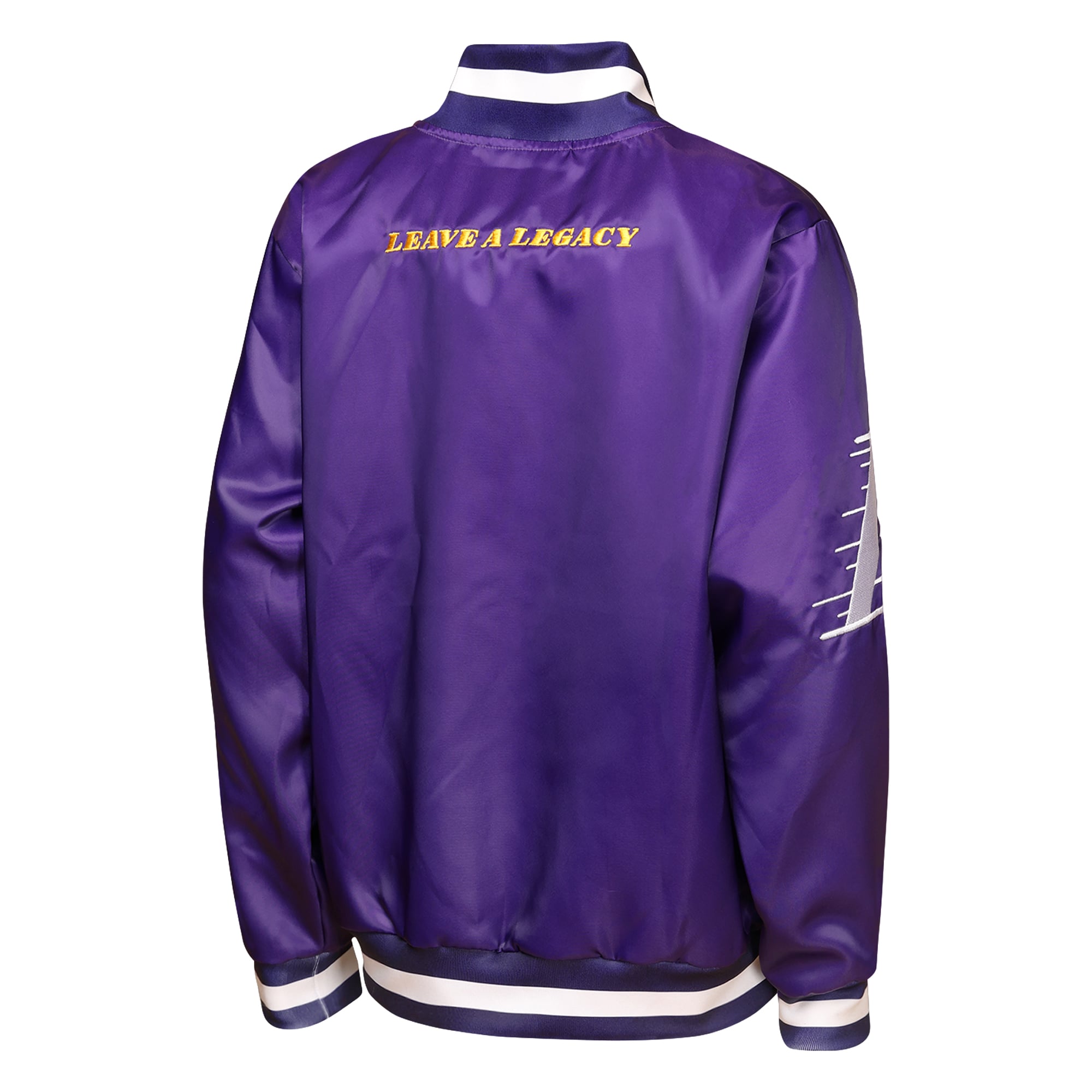 Veste légère en satin à boutons-pression Youth Outerstuff Purple Los Angeles Lakers Statement Edition