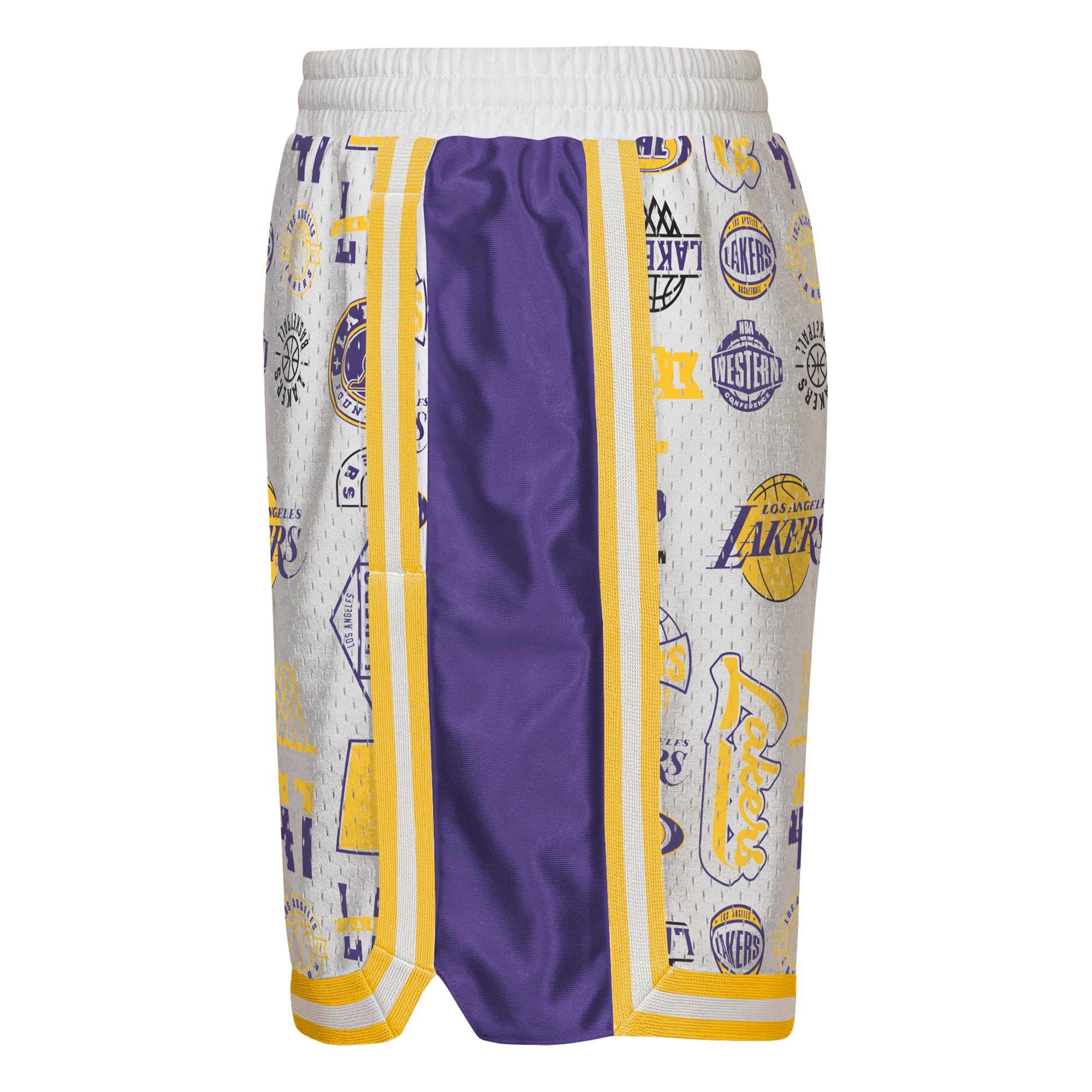 Short de basketball Youth Outerstuff blanc Los Angeles Lakers Ball Hog Dazzle