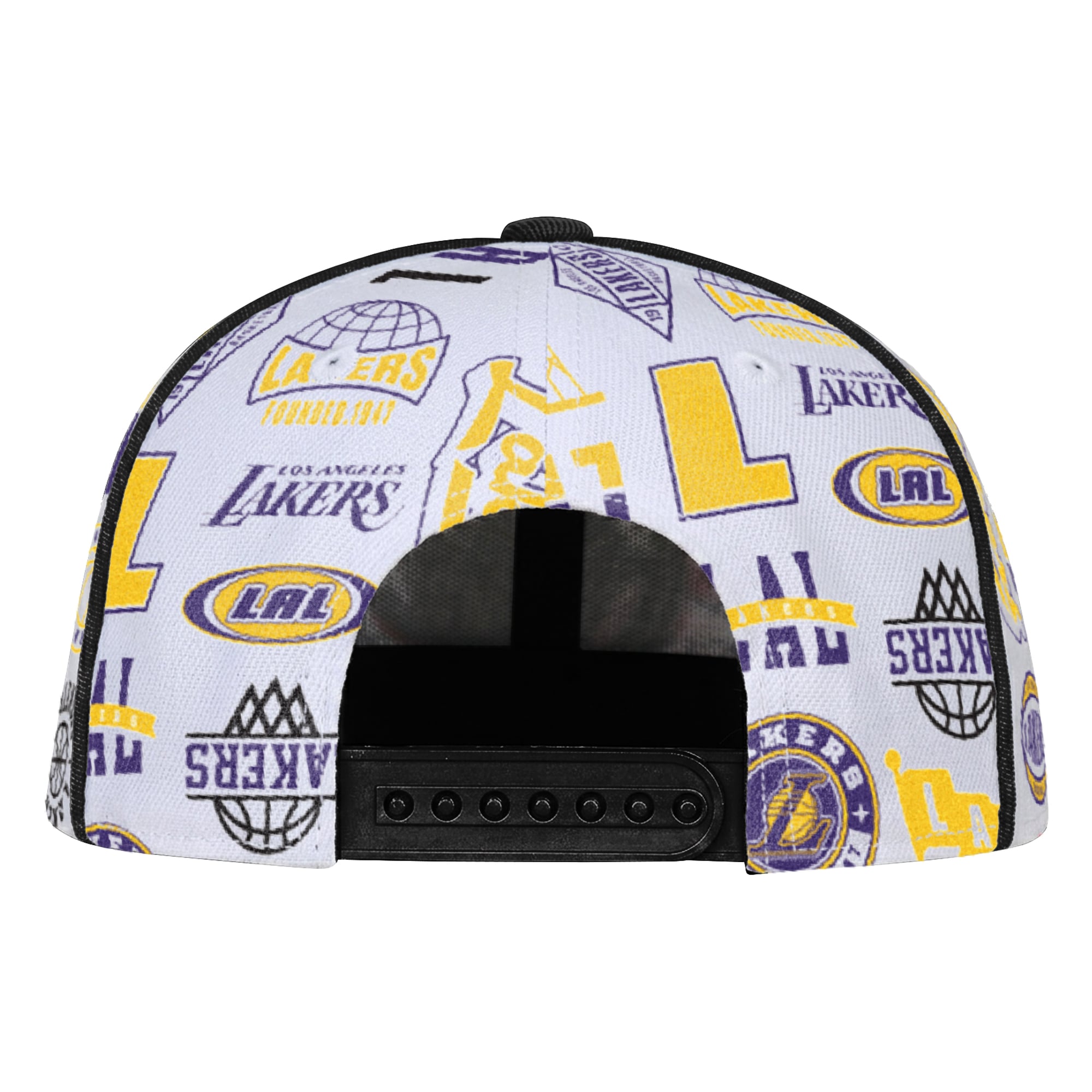Casquette snapback blanche Youth Outerstuff Los Angeles Lakers.