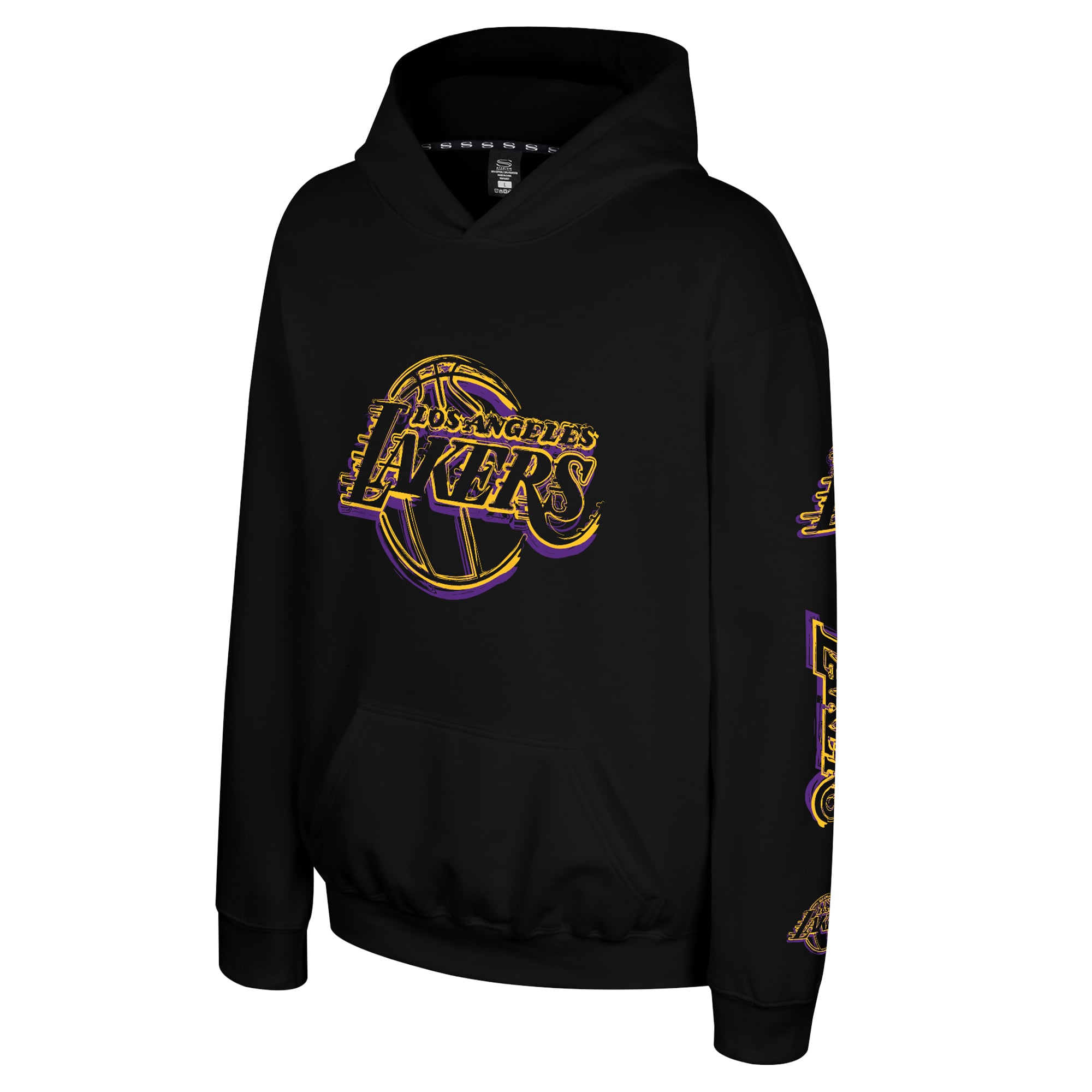 Youth Stadium Essentials Black Los Angeles Lakers Legends Elementized Hoodie