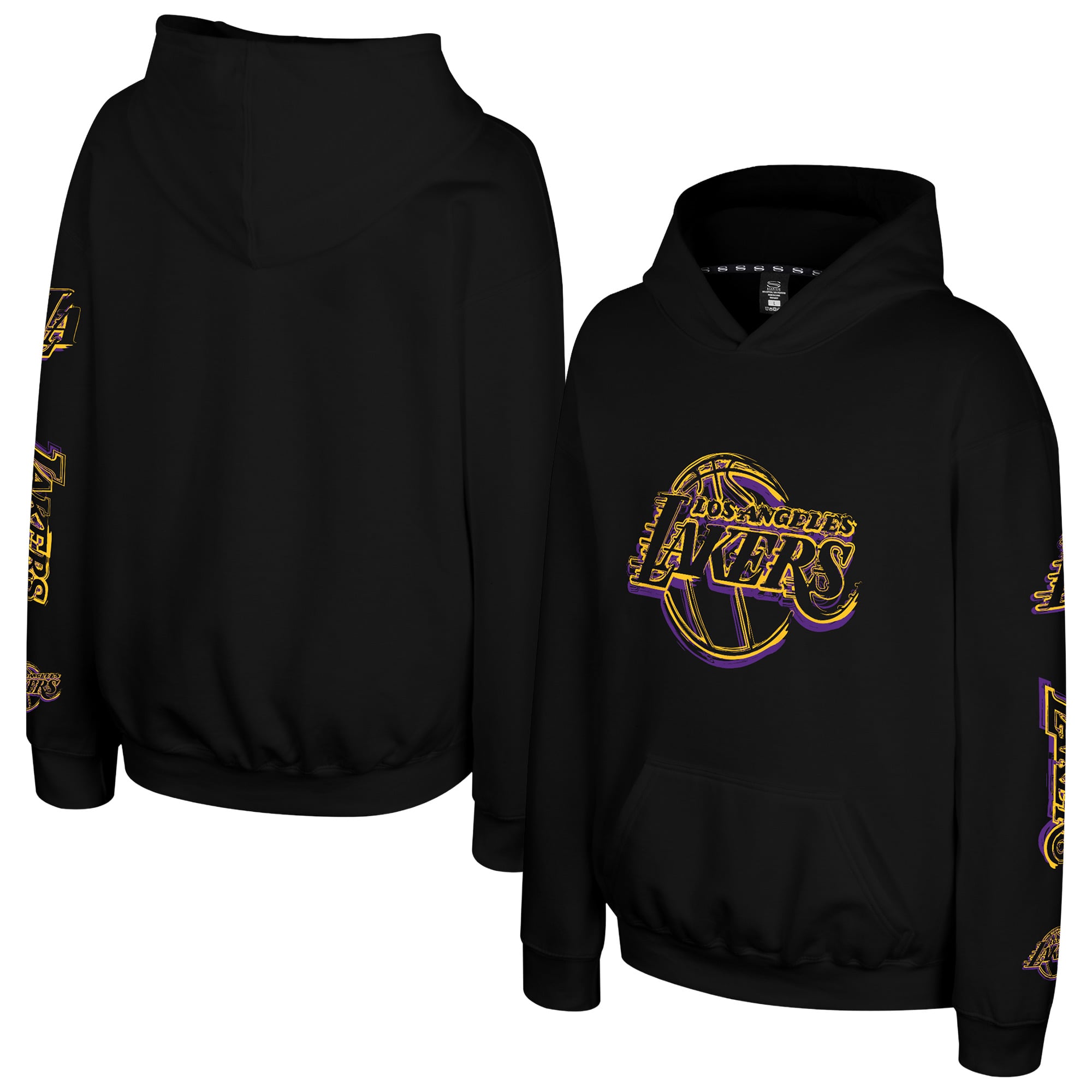Youth Stadium Essentials  Black Los Angeles Lakers Legends Elementized Hoodie