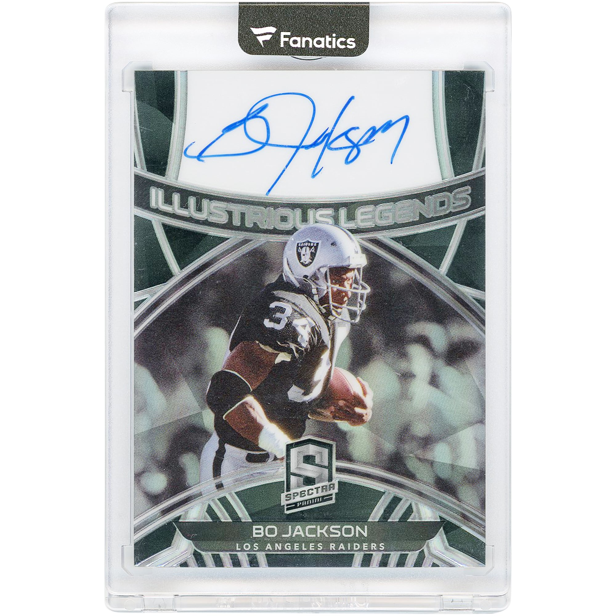 Bo Jackson Los Angeles Raiders Autographed 2020 Panini Spectra Illustrious Legends #IL-BJ #9/25 Card