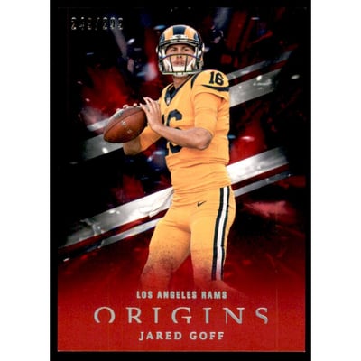 2018 Panini Origins Red #69 Jared Goff