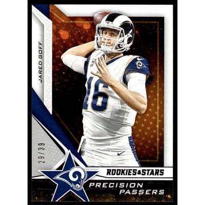 2019 Rookies and Stars Precision Passers Purple #9 Jared Goff