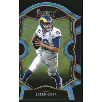 2020 Select Prizm Light Blue Die Cut #13 Jared Goff