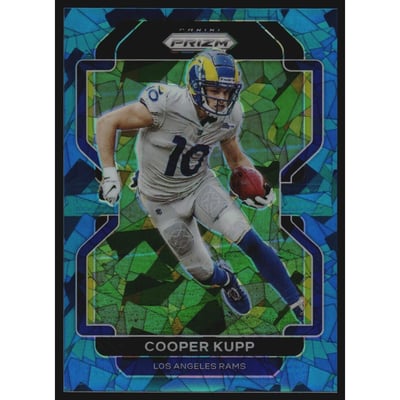 2021 Panini Prizm Prizms Blue Ice #63 Cooper Kupp