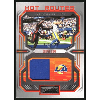 2022 Panini Playbook Hot Routes Jerseys #14 Cooper Kupp