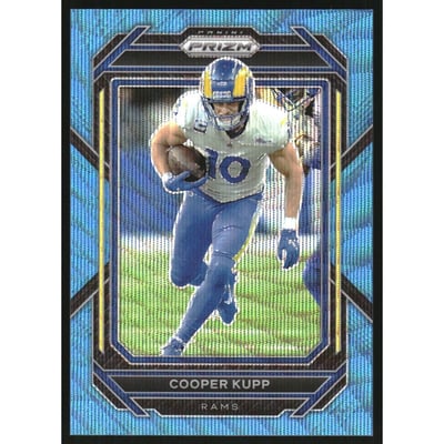 2022 Panini Prizm Prizms Blue Wave #162 Cooper Kupp