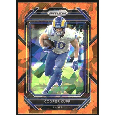 2022 Panini Prizm Prizms Orange Ice #162 Cooper Kupp