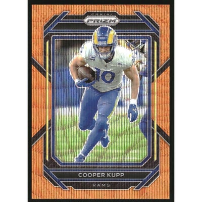 2022 Panini Prizm Prizms Orange Wave #162 Cooper Kupp