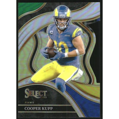 2023 Select Prizm Green and Yellow Die Cut #284 Cooper Kupp