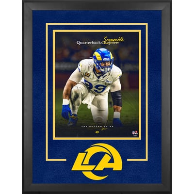 Aaron Donald Los Angeles Rams Fanatics Authentic Deluxe Framed 16" x 20" The Return Collage Photograph