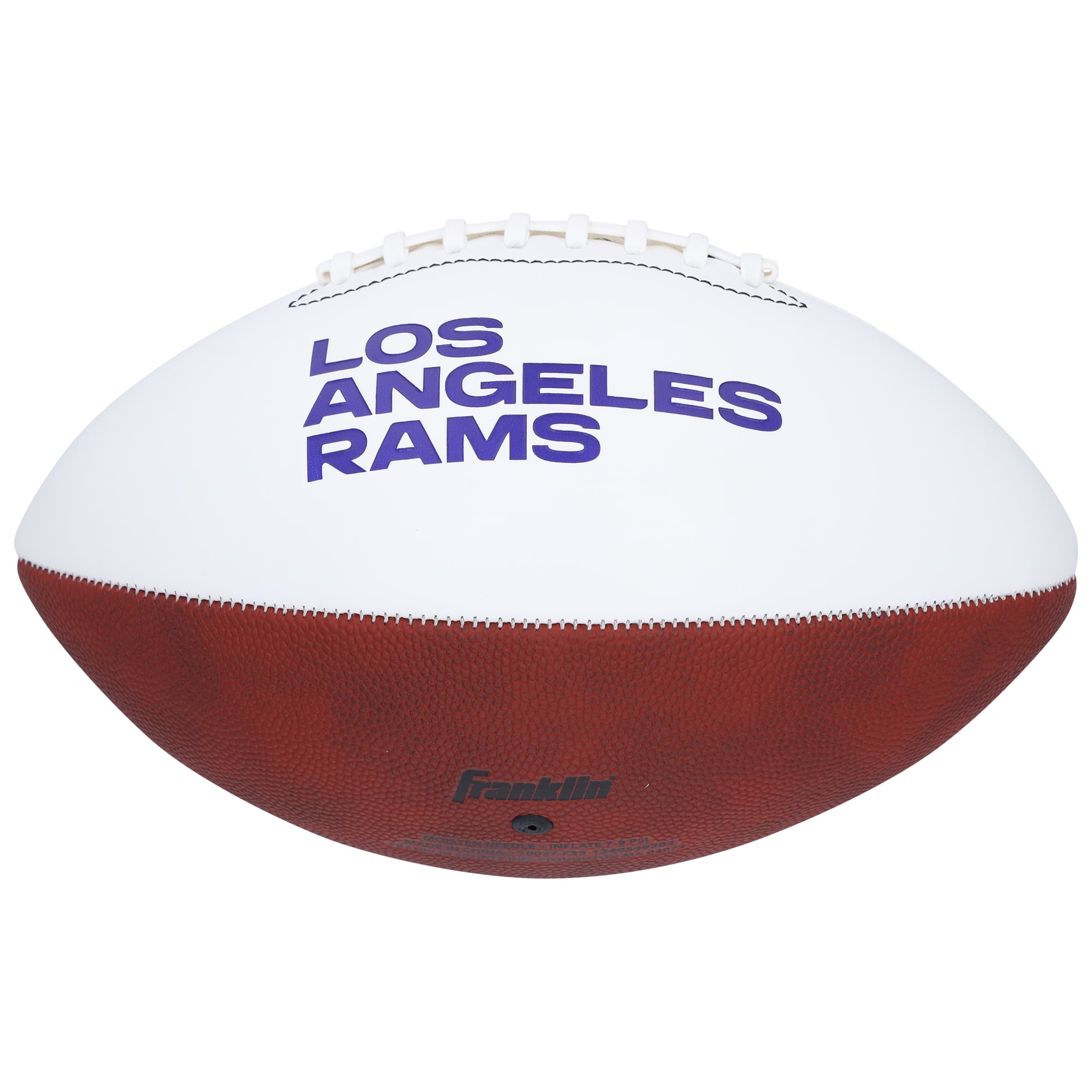 Davante Adams & Puka Nacua Los Angeles Rams Autographed Franklin White Panel Football