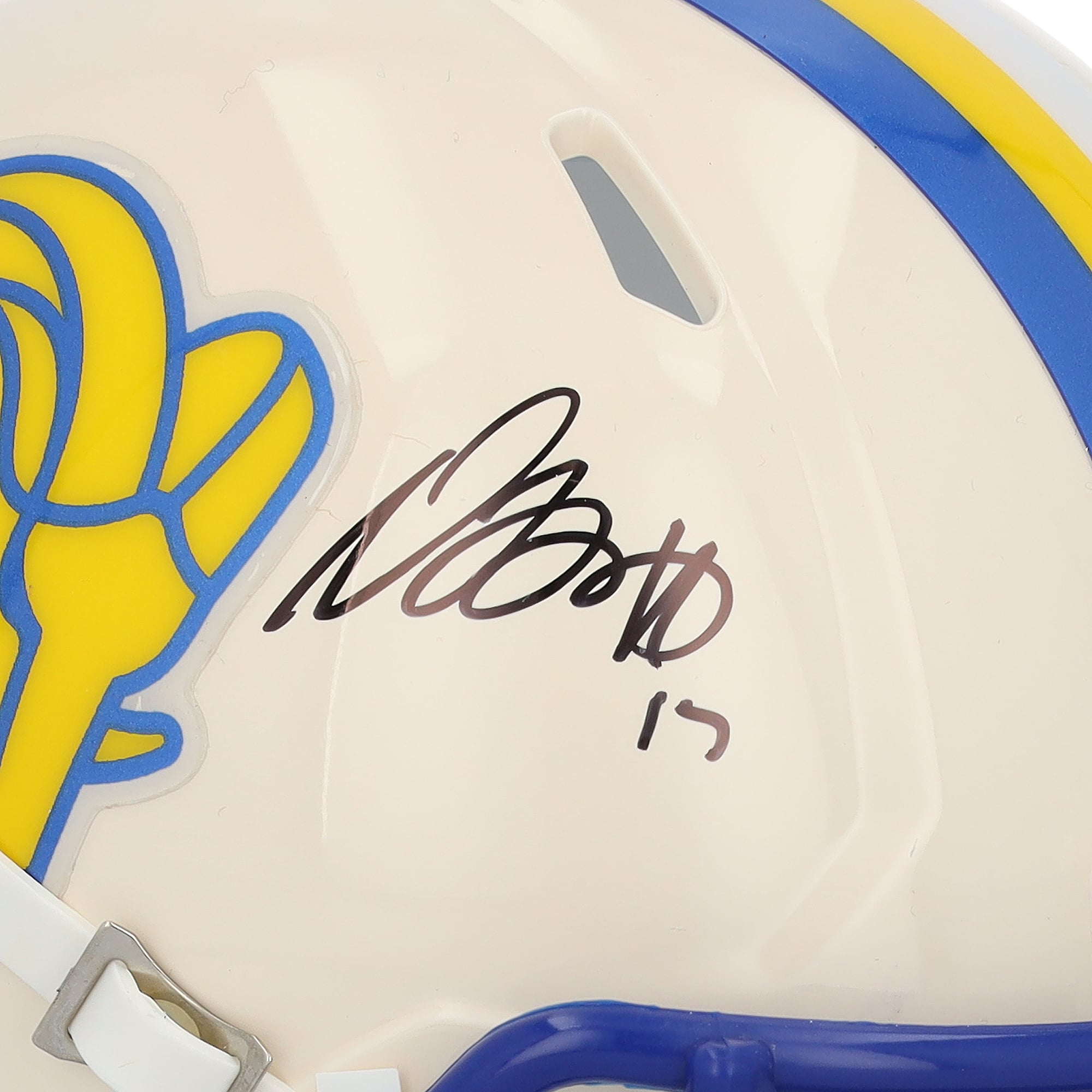 Davante Adams Los Angeles Rams Autographed Riddell Retro Speed Mini Helmet