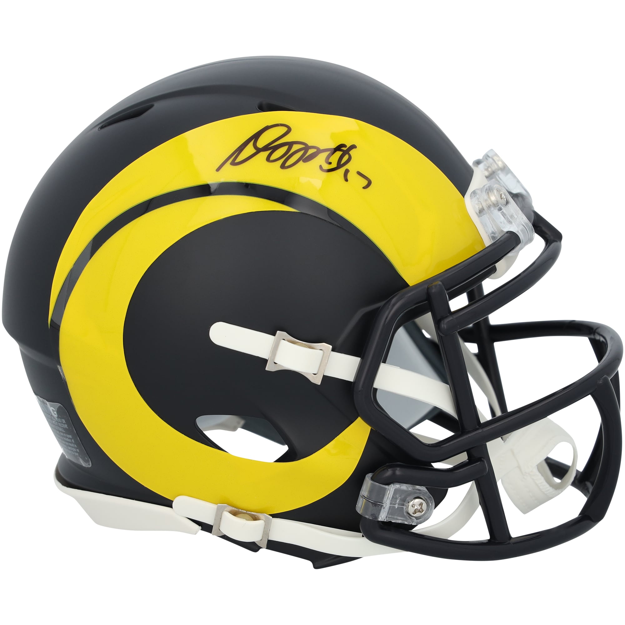 adams football helmet Davante Signed Las Vegas Raiders Speed Mini (Beckett) evident hologram from Fanatics Authentic Davante Adams Autographed Hand Signed