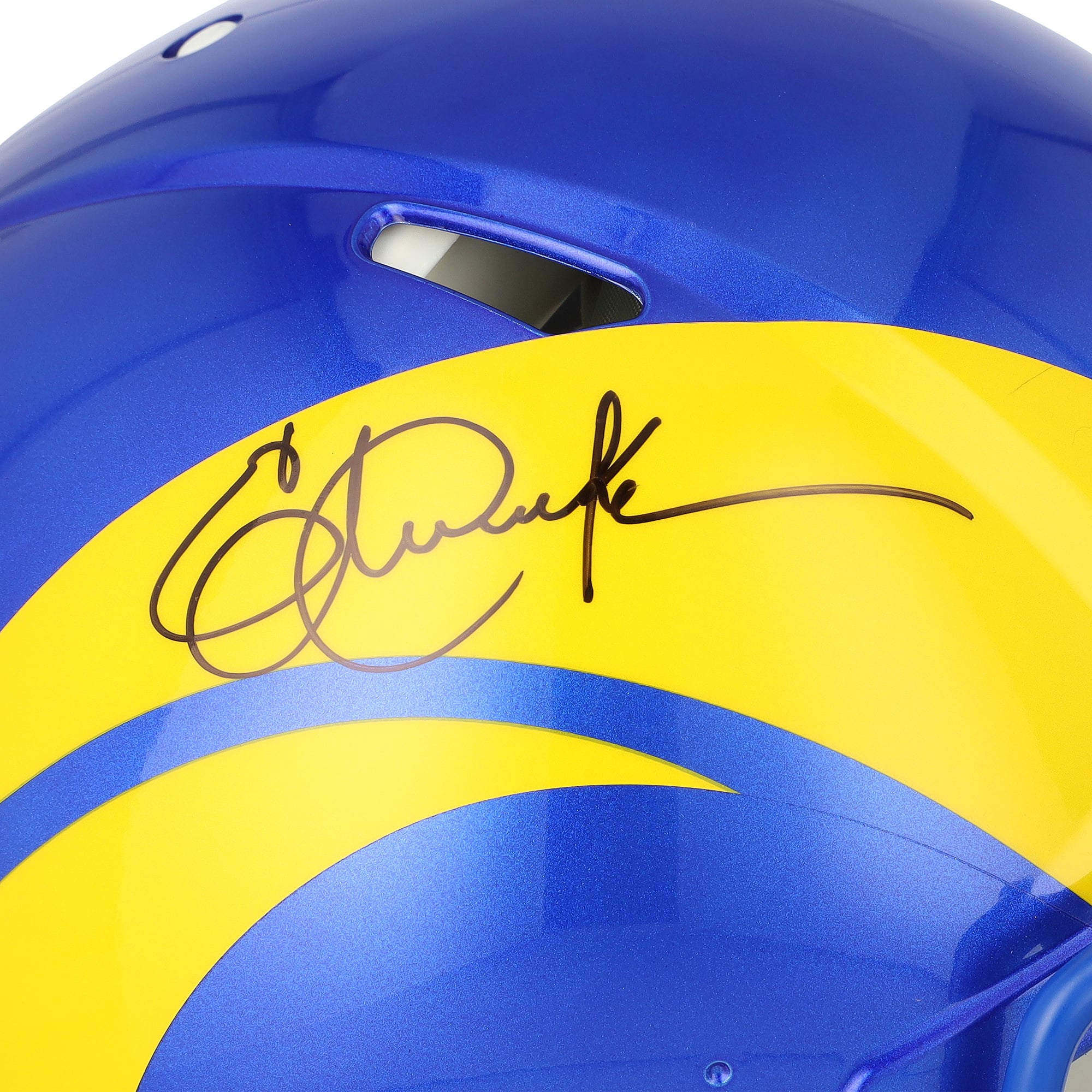 Casque Riddell Speed ​​Authentic autographié par Eric Dickerson, joueur des Rams de Los Angeles