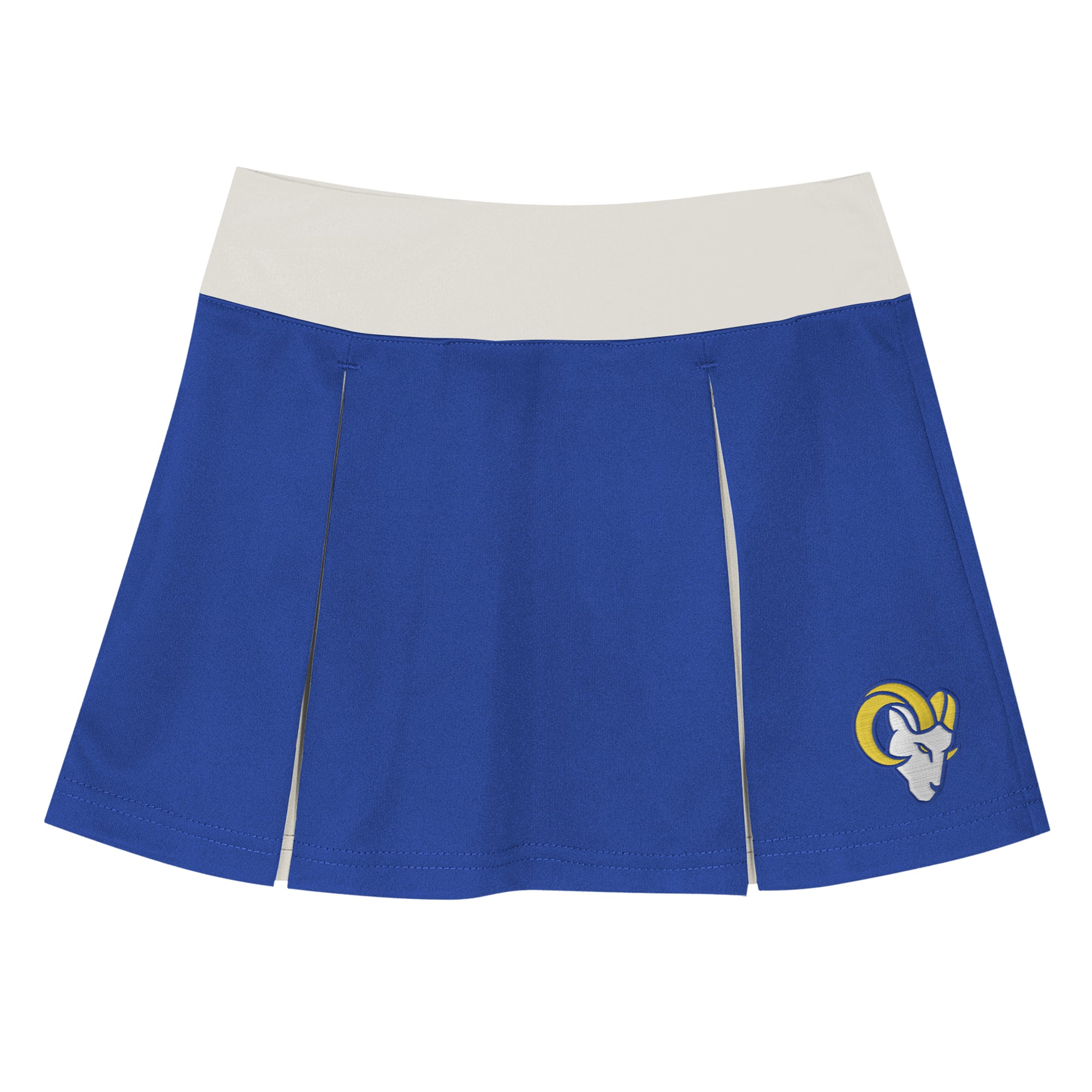 Girls Preschool Royal Los Angeles Rams Spirit Cheerleader Two-Piece Set with Bloomers