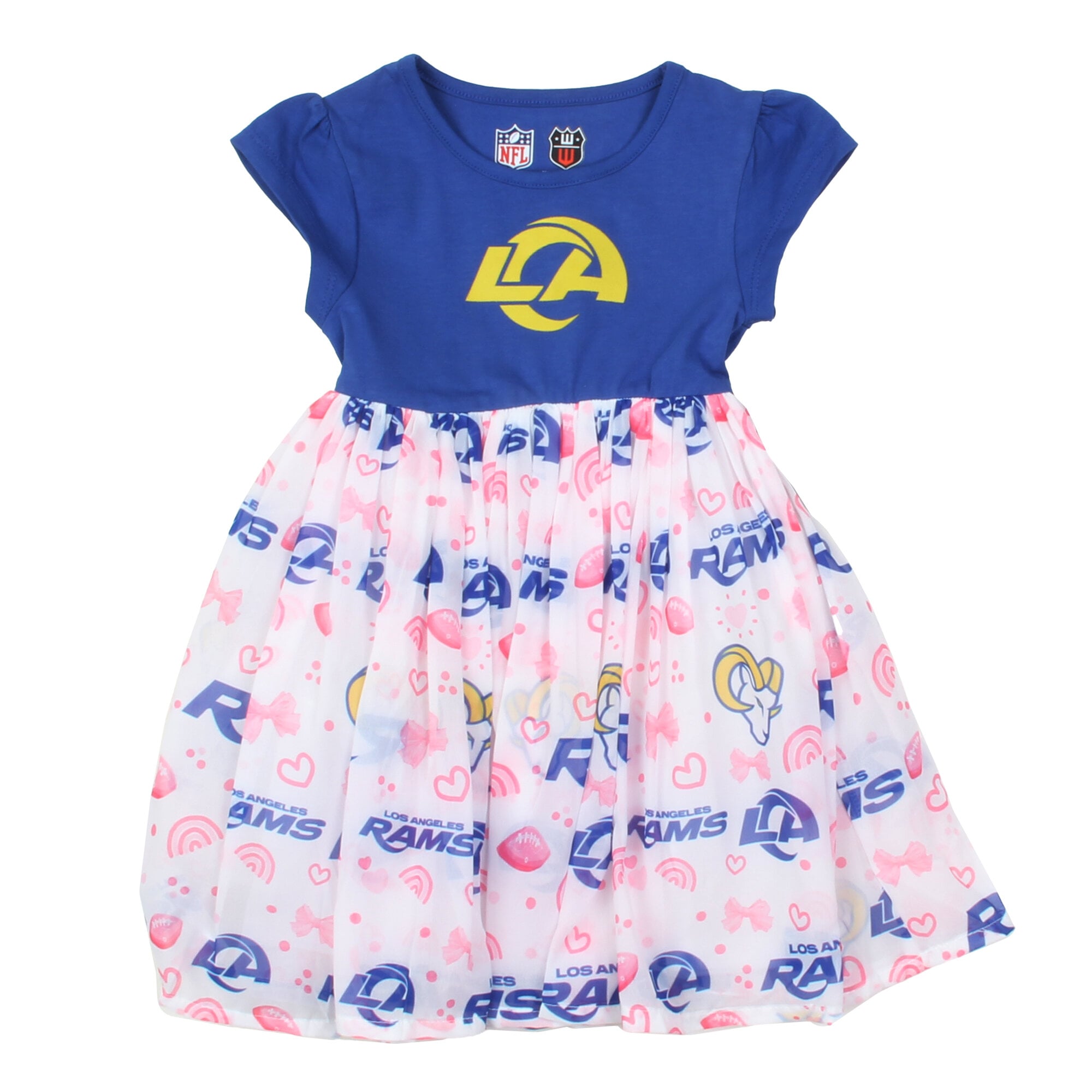 Robe de princesse Wes & Willy Royal Los Angeles Rams pour petites filles