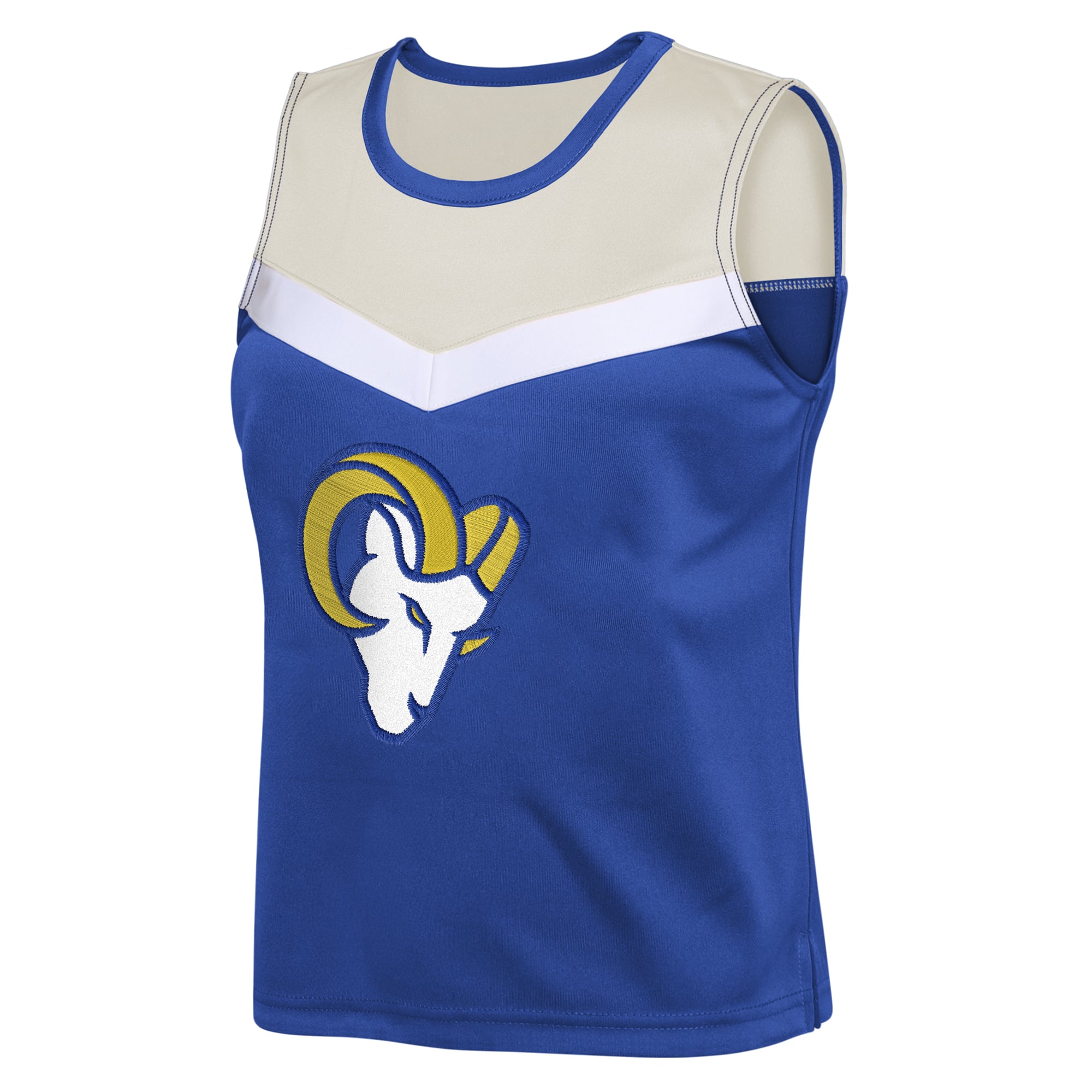 Girls Youth Royal Los Angeles Rams Spirit Two-Piece Cheerleader Set