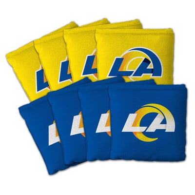 Los Angeles Rams IDNA Eight-Piece Cornhole Bag Set