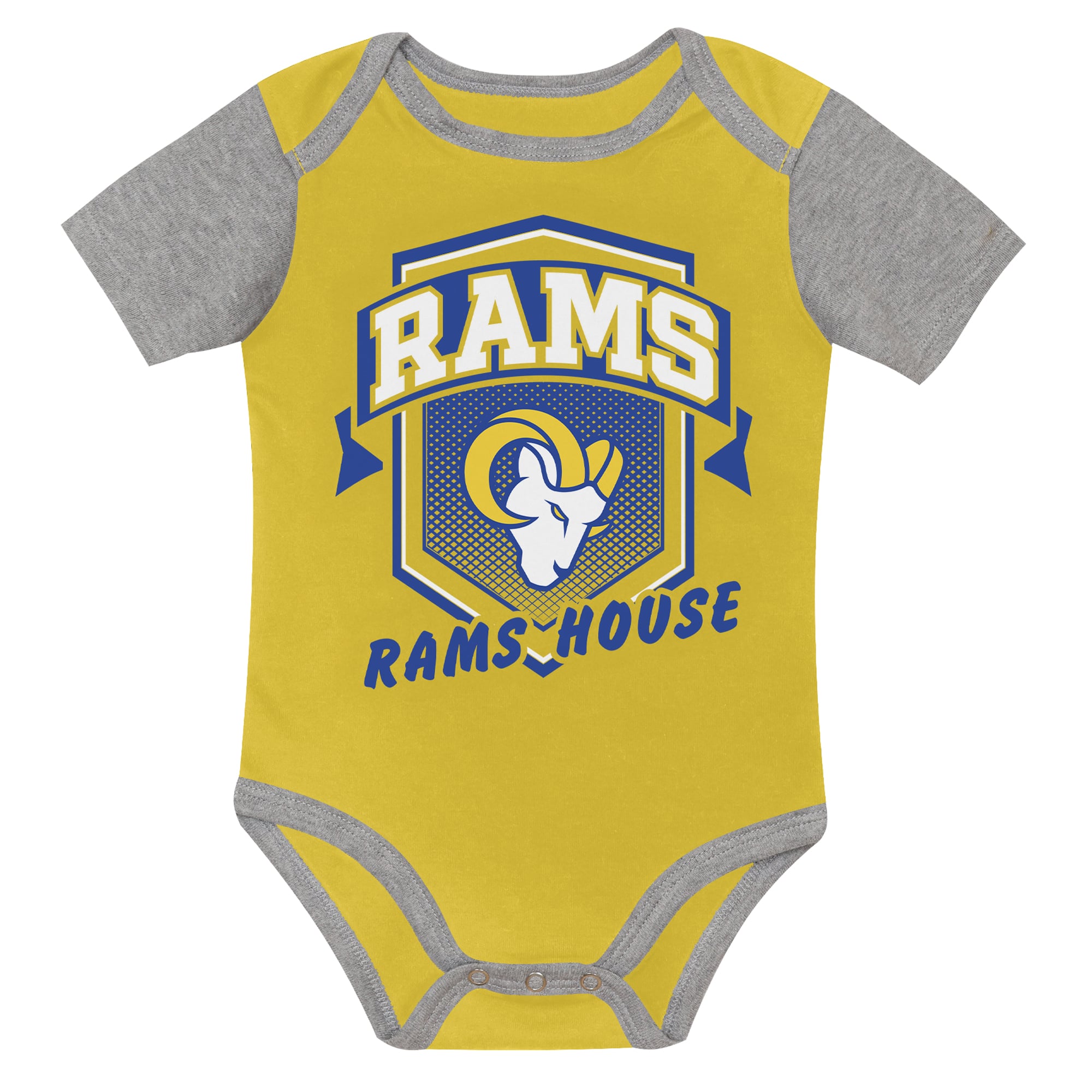 Infant Outerstuff Los Angeles Rams First Round Pick 3-Piece Bodysuit Set