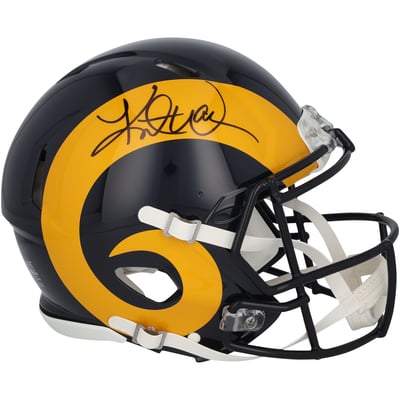 Kurt Warner Los Angeles Rams Autographed Fanatics Authentic Riddell 1981-1999 Throwback Speed Authentic Helmet 
