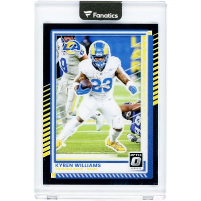 Kyren Williams Los Angeles Rams 2025 Panini Donruss Optic Black Prizm #105 #1/1 Card