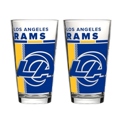 Ensemble de deux verres à bière de 47 cl (16 oz) aux couleurs des Los Angeles Rams