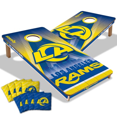 Los Angeles Rams 2' x 4' City Scape Wood Cornhole Game with Bags