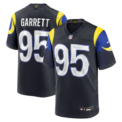 Camiseta Nike Game Rivalries del Los Angeles Rams 2025 - Azul intenso - Myles Garrett - Hombre
