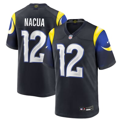 Camiseta Nike Game Rivalries del Los Angeles Rams 2025 - Azul intenso - Puka Nacua - Hombre