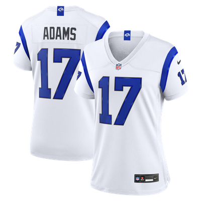 Camiseta Nike Game de la 3ª equipación del Los Angeles Rams - Blanco - Davante Adams - Mujer