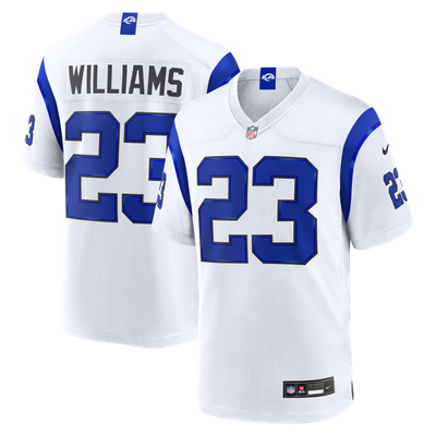 Camiseta Nike Game de la 3ª equipación del Los Angeles Rams - Blanco - Kyren Williams - Hombre