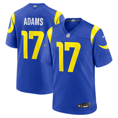 Camiseta Nike Game de la 1ª equipación del Los Angeles Rams - Azul Real - Personalizada - Jóvenes
