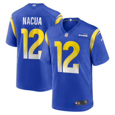 Los Angeles Rams Nike Game Home Jersey - Royal - Puka Nacua - Mens