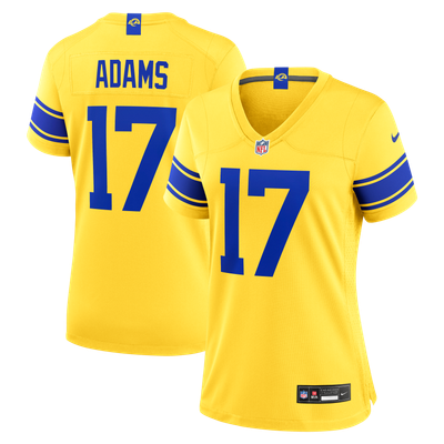 Camiseta Nike Game Secondario de la 3ª equipación del Los Angeles Rams - Oro - Davante Adams - Mujer