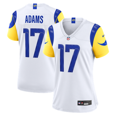 Camiseta Nike Game de la 2ª equipación del Los Angeles Rams - Blanco - Davante Adams - Mujer
