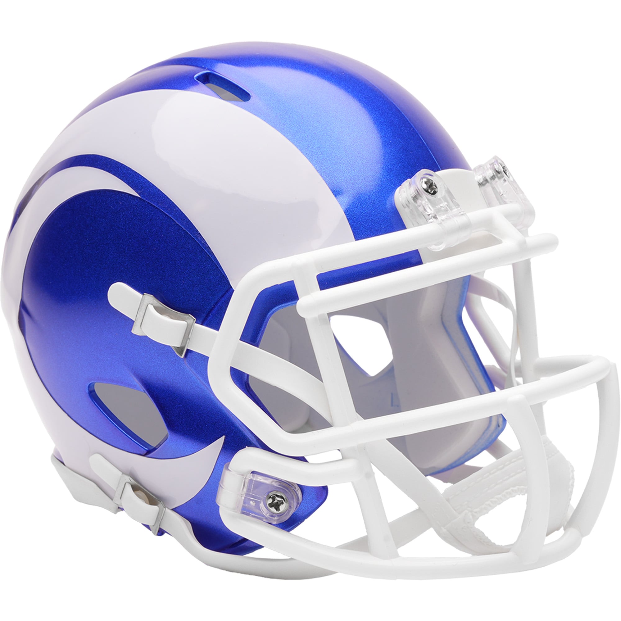 Casque miniature alternatif Fearsome White des Rams de Los Angeles