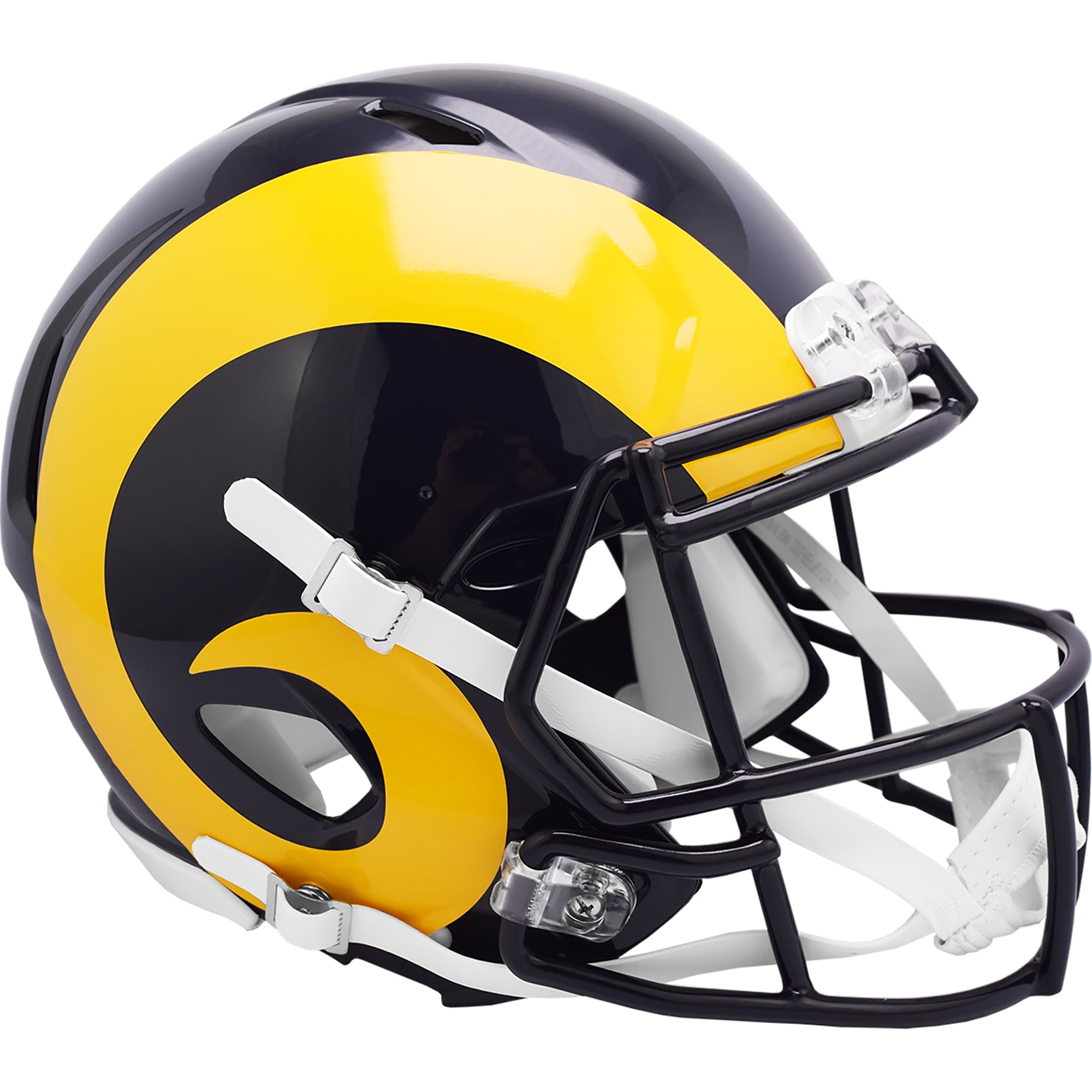 Casque authentique taille réelle Los Angeles Rams Riddell Throwback Collection 1981-99 Speed