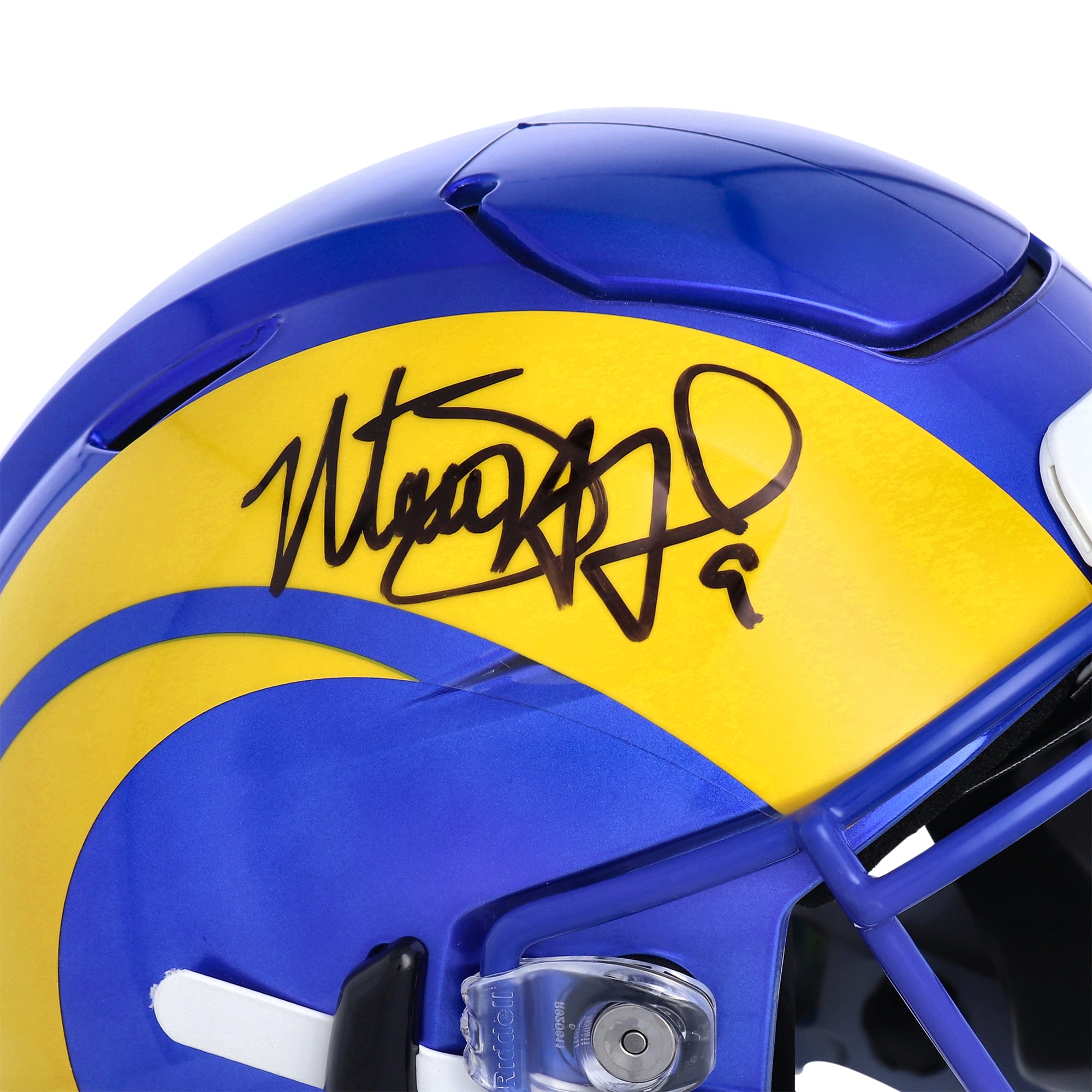 Casque authentique Riddell Speed ​​Flex autographié par Matthew Stafford des Los Angeles Rams